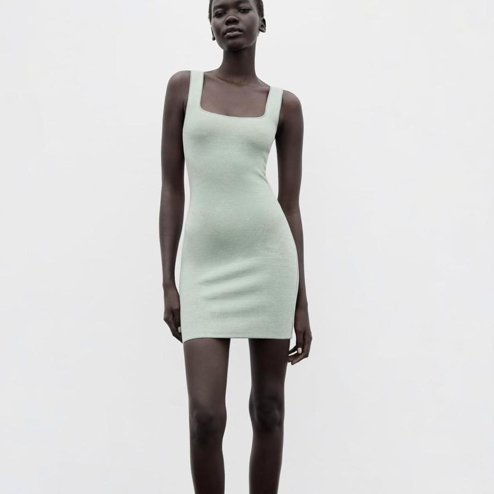 Stretch Knit Short Fitted Dress